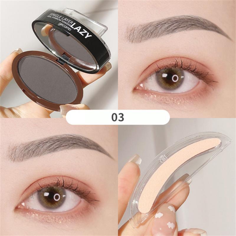 Double Layer Two-color Lazy Seal Eyebrow Powder Waterproof Sweat And Not Smudging