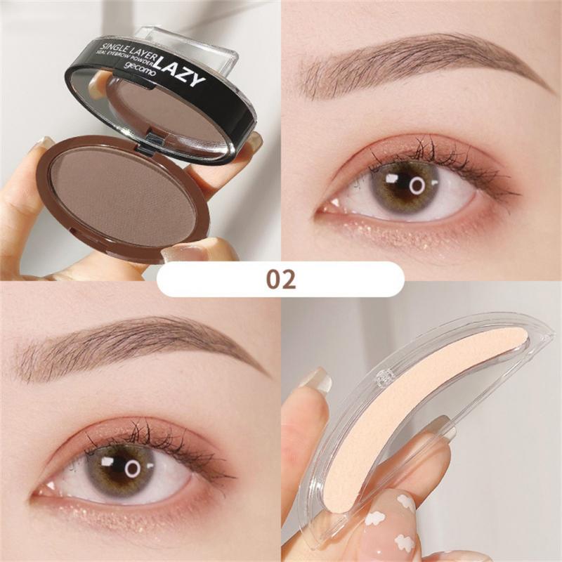 Double Layer Two-color Lazy Seal Eyebrow Powder Waterproof Sweat And Not Smudging