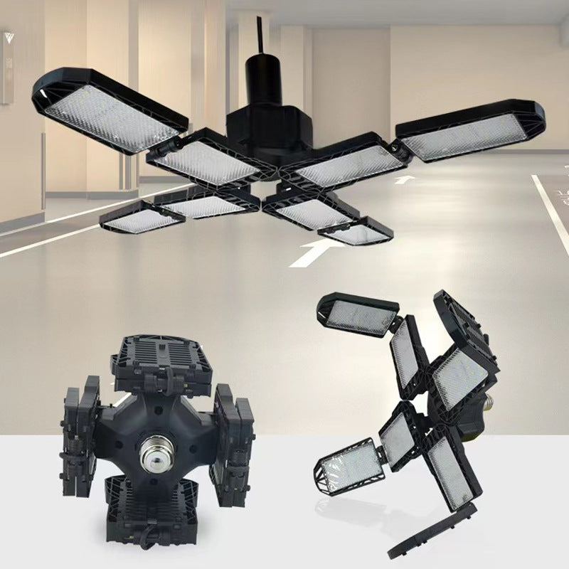 Folding Leaf Deformation Lamp Warehouse Garage Light