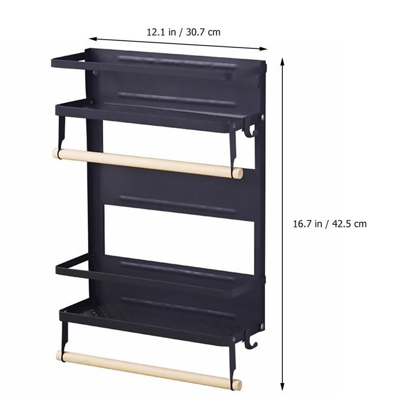 Kitchen storage refrigerator rack