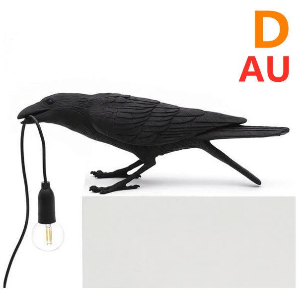 Creative Auspicious Bird Resin Wall Lamp Decoration