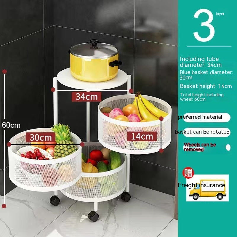 Household Floor Multi-layer Storage Rack Vegetables And Fruits