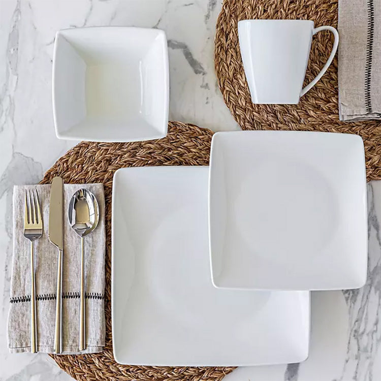 Over&back 32-Piece Squared Dinnerware Set