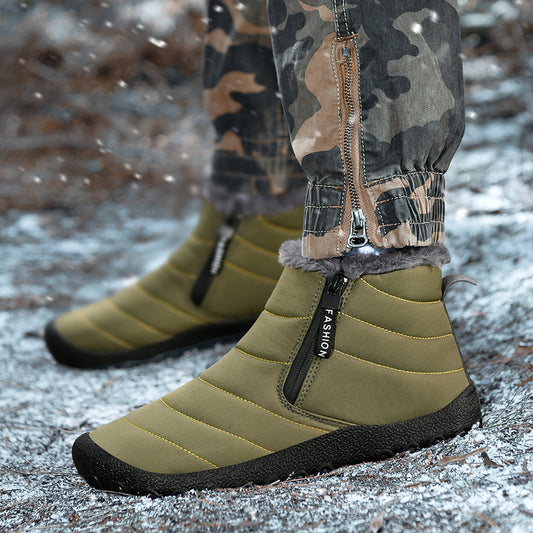 Men's Fleece-lined Thickened Non-slip Northeast Snow Boots