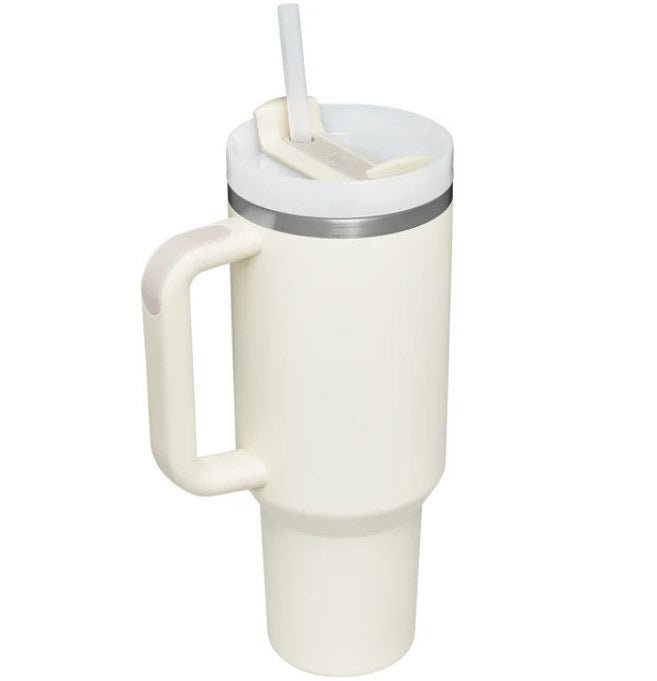 Portable High-capacity Stainless Steel Car Straw Cup