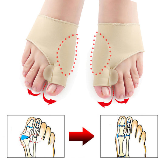 Big Toe Bunion Corrector Splint Straightener Valgus Pain Relief  Big Bone Orthopedic Bunion Correction Pedicure Socks Silicone Corrector Braces Toes Separator Feet Care Tool