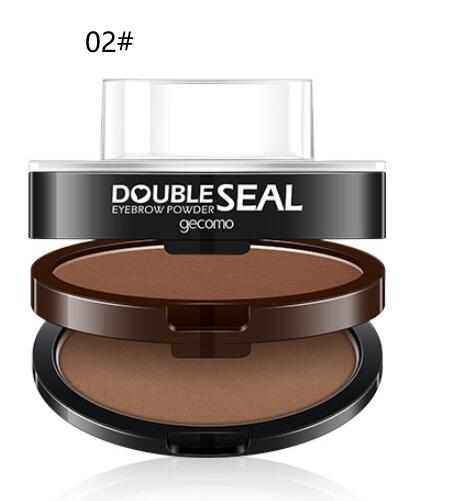 Double Layer Two-color Lazy Seal Eyebrow Powder Waterproof Sweat And Not Smudging