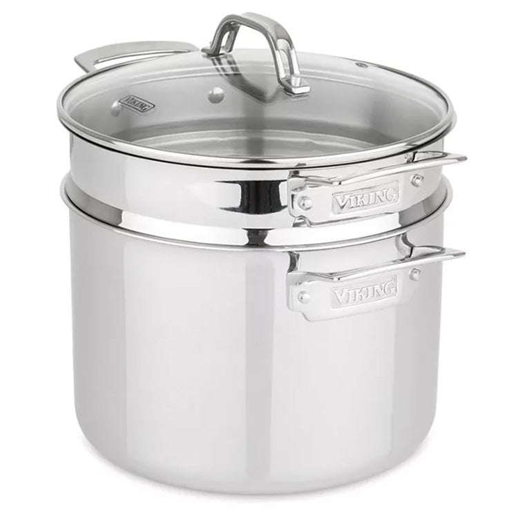 Viking Culinary 3-Ply Cookware Set - Stainless, 13-Piece (40011-9993NC)