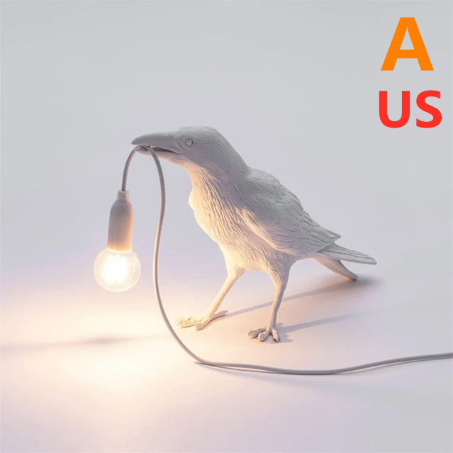 Creative Auspicious Bird Resin Wall Lamp Decoration