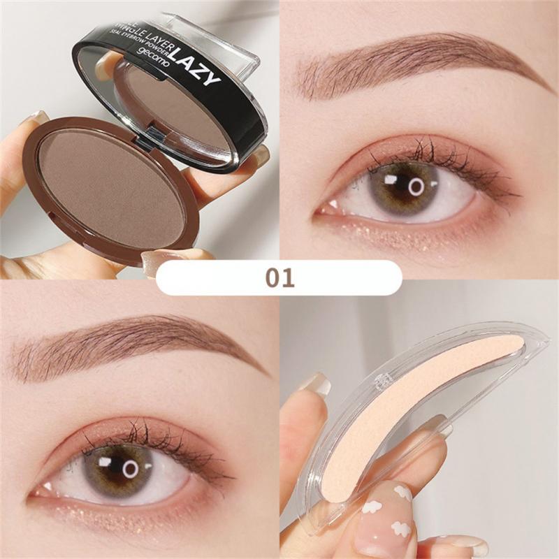 Double Layer Two-color Lazy Seal Eyebrow Powder Waterproof Sweat And Not Smudging