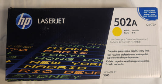 HP 502A Cyan Original LaserJet Toner Cartridge