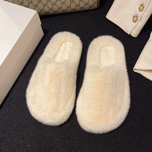 Women's Fashion All-matching Fluffy Slippers