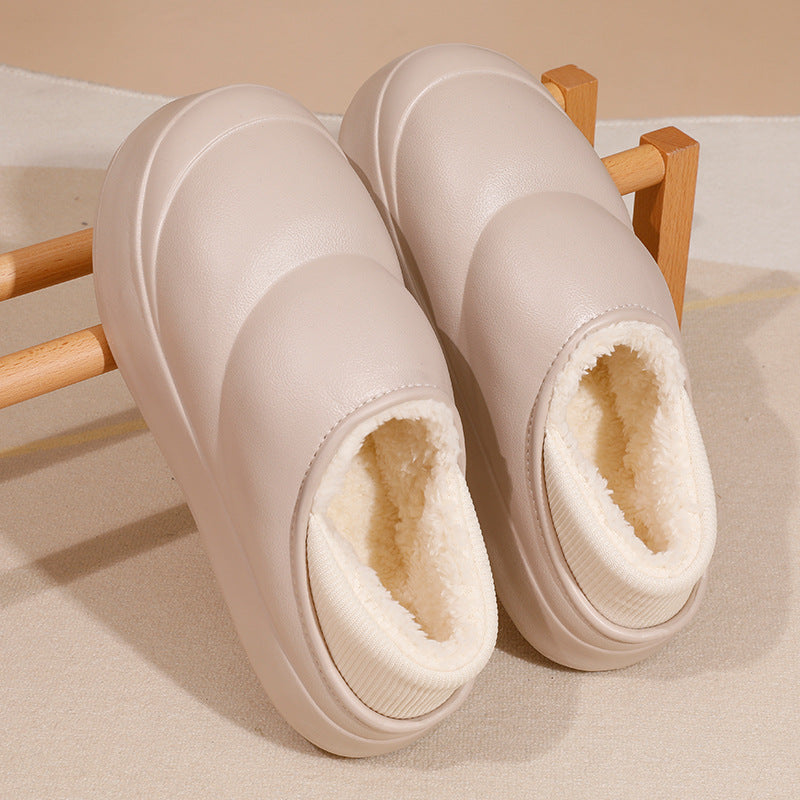 Covered Cotton Surface Non-slip Bottom Slippers