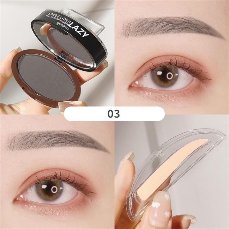 Double Layer Two-color Lazy Seal Eyebrow Powder Waterproof Sweat And Not Smudging