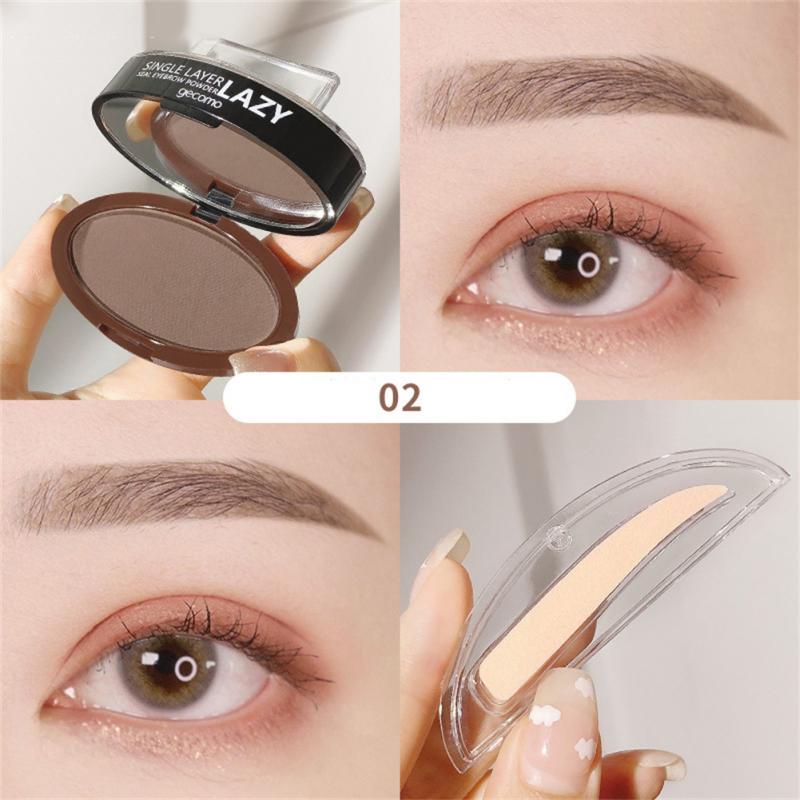 Double Layer Two-color Lazy Seal Eyebrow Powder Waterproof Sweat And Not Smudging