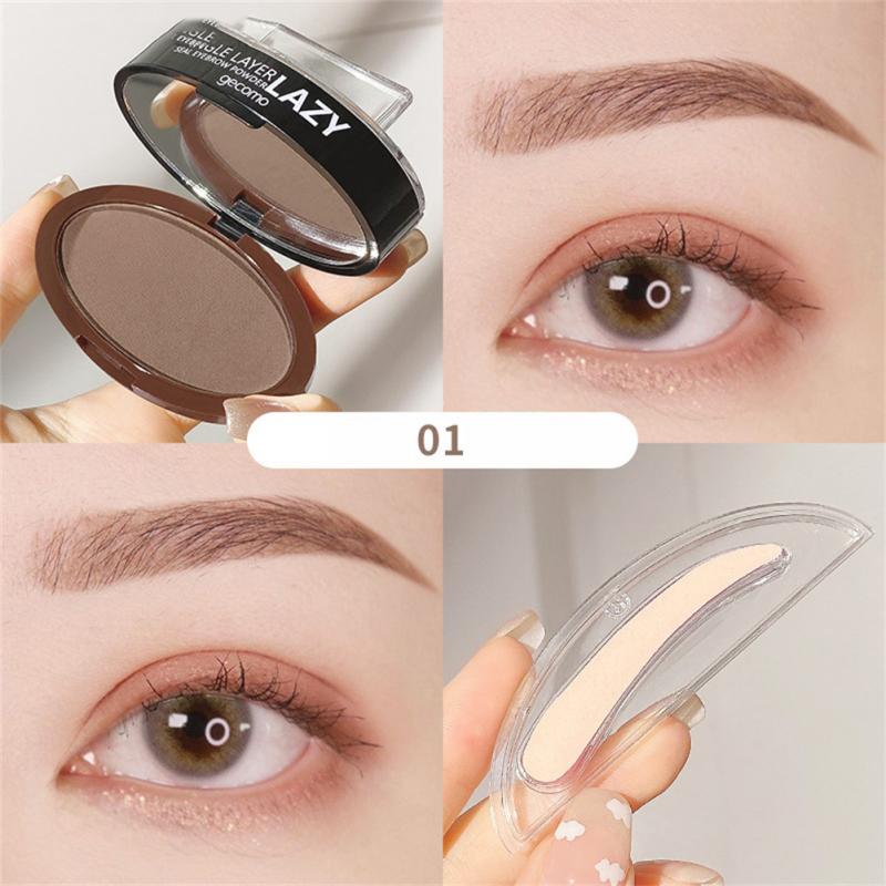 Double Layer Two-color Lazy Seal Eyebrow Powder Waterproof Sweat And Not Smudging